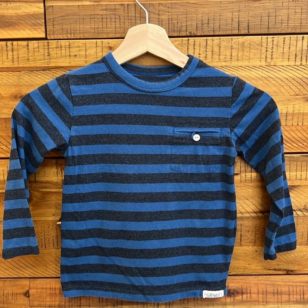 GAP Boys Striped Long Sleeve Shirt